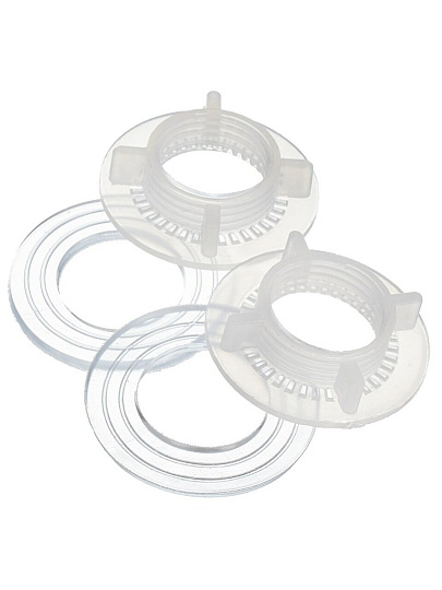 Кран водоразборный 1/2'', пластик, с гайкой, индивидуальная упаковка, 2 шт, ComfortFactor