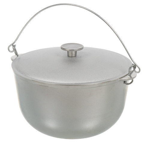 Казан алюм, 6 л, с крыш, с дужкой, Гардарика, 601