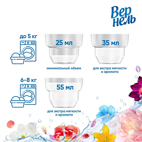 Кондиционер для белья Вернель, 1.82 л, Свежесть летнего утра