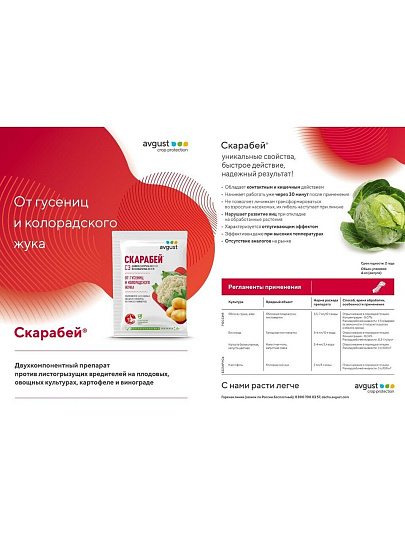 Инсектицид Скарабей, от вредителей, 10 мл, Avgust