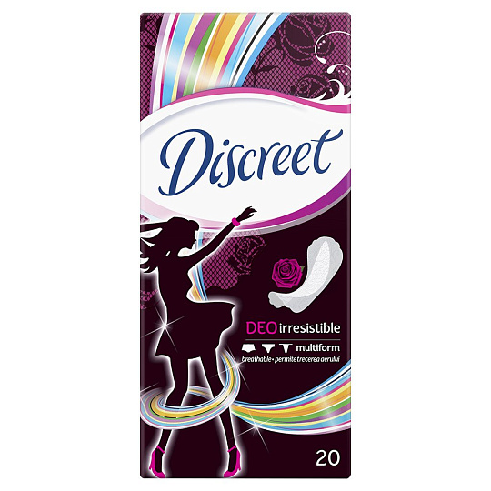 Прокладки женские Discreet, Deo Irresistible Multiform Single, 20 шт, 0001037330
