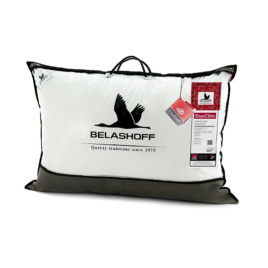 Подушка 50 х 70 см, 100% полиэстер, Duo Clim, кант, чехол 1сторона 100%хлопок,2сторона Outlast Welling, регулируемая, Belashoff, ПД 2