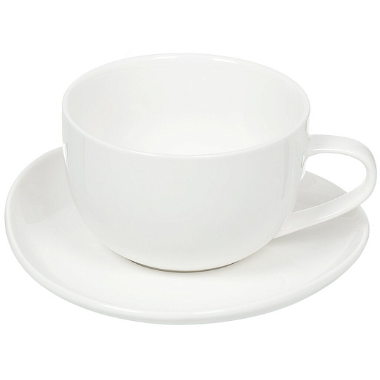 Чайная пара из фарфора Tudor England Royal white TU9999-4, 350 мл