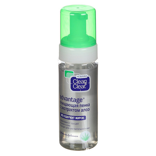 Гель для умывания Clean & Clear Advantage Aloe от прыщей, 150 мл