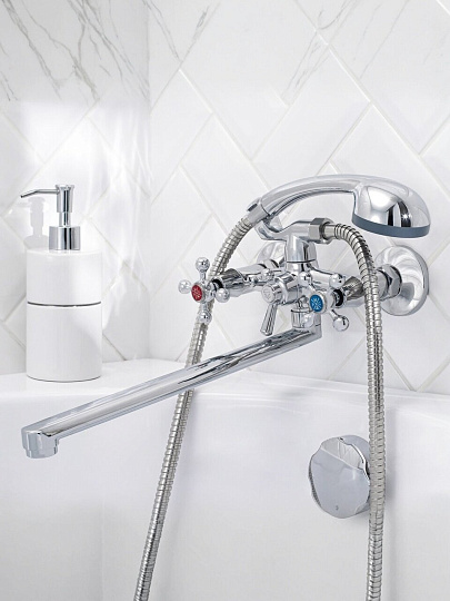 Смеситель для ванны, РМС, с кран-буксой, SL71-143P
