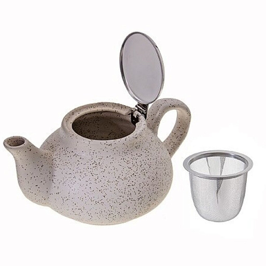 Чайник заварочный керамика, 0.75 л, с ситечком, Loraine, 29361