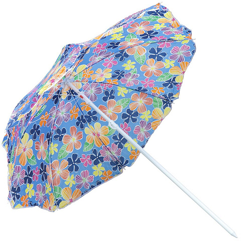 Зонт пляжный 160 см, без наклона, 8 спиц, металл, Крупные цветы, LY160-2(690-8)