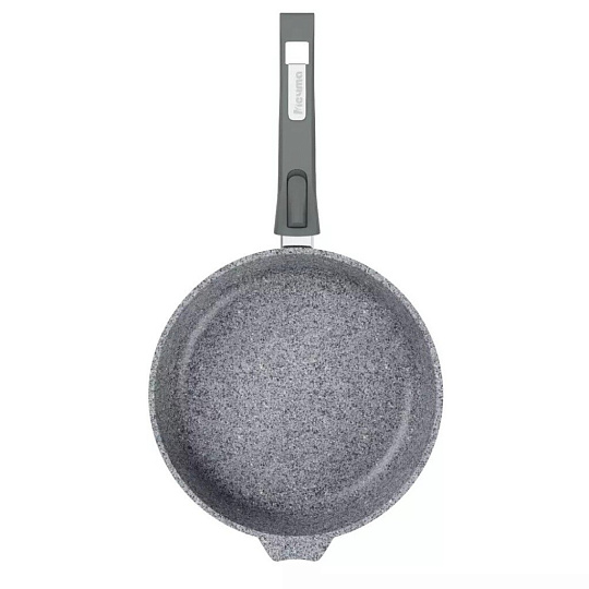 Сковорода литой алюминий, 18 см, антипригарное покрытие, Мечта, Premium grey, серая, съемная ручка, 18901