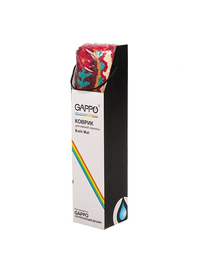 Коврик для ванны, антискользящий, 0.6х0.9 м, полиэстер, Gappo, G85507