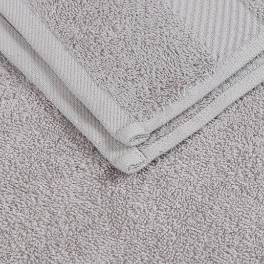 Полотенце банное 50х90 см, 100% хлопок, 460 г/м2, Авангард, Bella Carine, серое, Турция, FT-2-50-1937