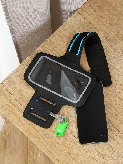 Чехол спортивный для телефона, 18х44.5 см, липучка, в ассортименте, SC-10, 006410