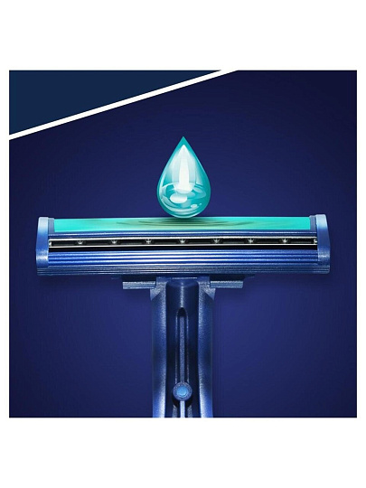 Станок для бритья Gillette, Blue2 Plus, для мужчин, 2 лезвия, 5 шт, одноразовые