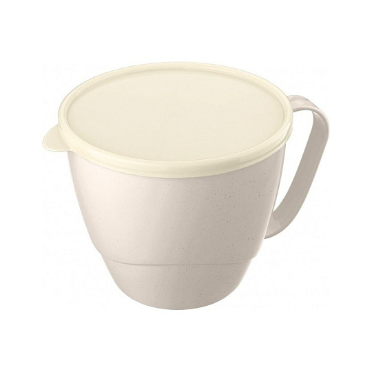 Контейнер-кружка пластик, 750 мл, Phibo, с крышкой, с декором, для бульона, Phibo, 433 264 428, в ассортименте