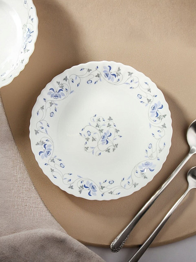 Тарелка десертная, стеклокерамика, 19 см, круглая, Эдем, Daniks, LHP 75/1059