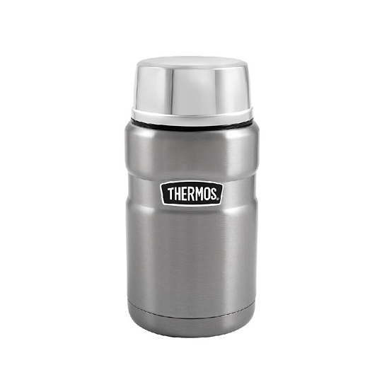 Термос для еды, нержавеющая сталь, 0.71 л, широкая горловина, Thermos, колба нержавеющая сталь, с ложкой, стальной, 155696