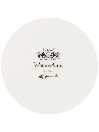 Тарелка десертная, фарфор, 21.5х2 см, в форме сердца, Wonderland, Сердце, Lefard, 590-450