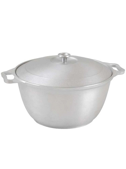 Кастрюля литой алюминий, 4 л, крышка алюминий, Kukmara, к40