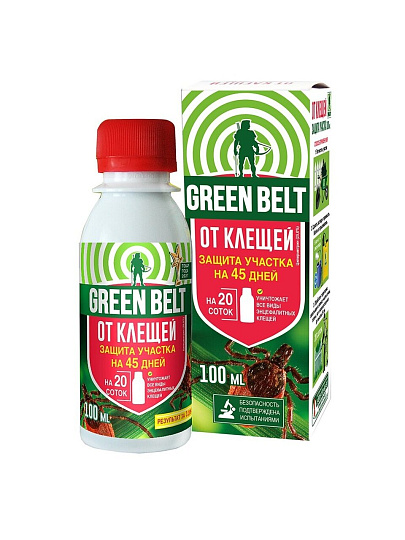 Инсектицид Защита участка, от клещей, жидкость, 100 мл, Green Belt