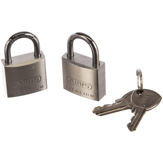 Замок навесной ABUS, 727TI/30, 26659, блистер, цилиндровый, компл. 2 шт, 3 ключа
