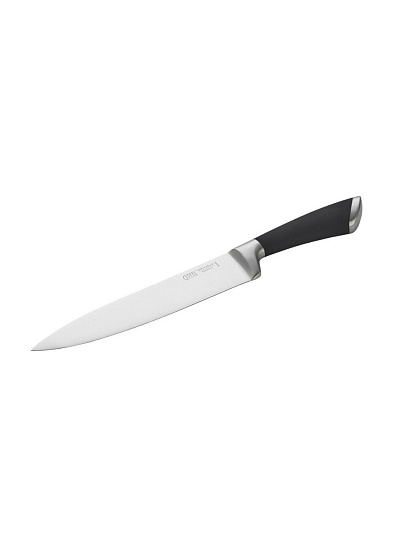Нож кухонный Gipfel, Mirella, поварской, X30CR13, нержавеющая сталь, 20 см, рукоятка сталь, резина, 6836
