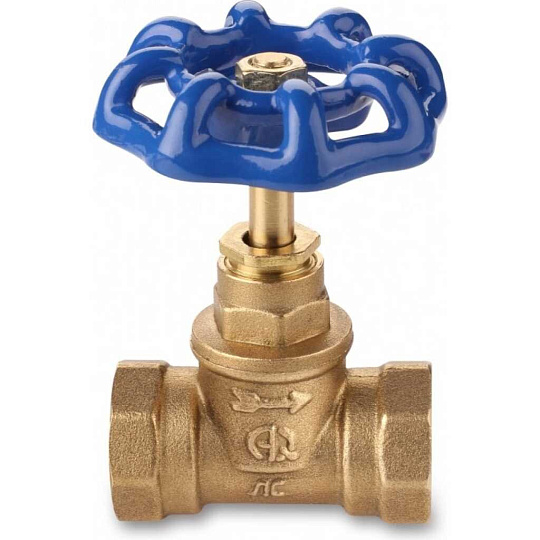 Вентиль для воды, 3/4", г-г, синий, AquaLink