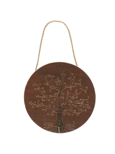 Крючок 19.5 см, МДФ, коричневый, Y6-10527