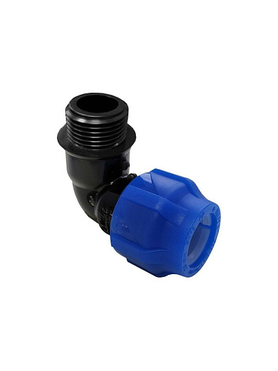 ПНД уголок d32х1 1/4", наружная резьба, Valfex