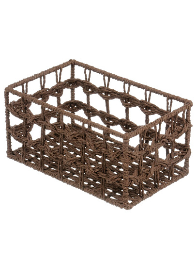 Корзина 26.5х16х12 см, прямоугольная, плетеная, мокко, Y4-9643