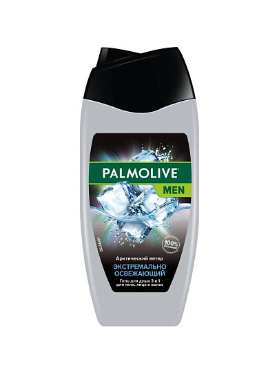Гель для душа Palmolive, 3в1, для мужчин, 250 мл