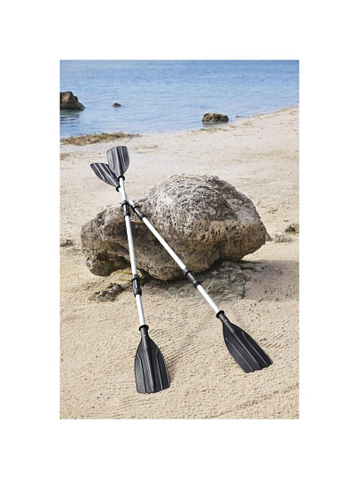 Весло для лодок и байдарок, трехсекционное, алюминий, 2 шт, 145 см, Bestway, 62064