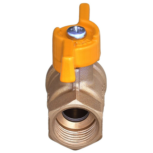 Кран для газа г-ш, 3/4", ручка-бабочка, БАЗ