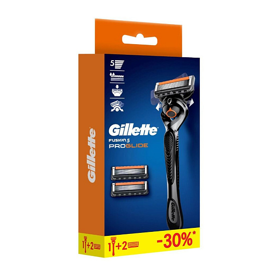 Станок для бритья Gillette, Fusion ProGlide, для мужчин, 3 сменные кассеты