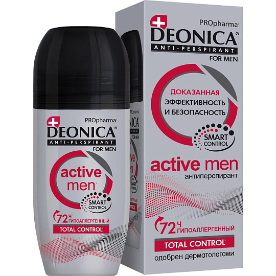 Дезодорант Deonica, PROpharma Active, для мужчин, ролик, 50 мл