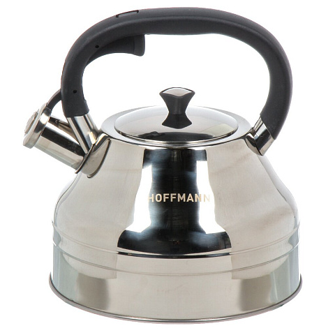 Чайник нерж, 3 л, свист, зеркал, Hoffmann, индукц, НМ 55233