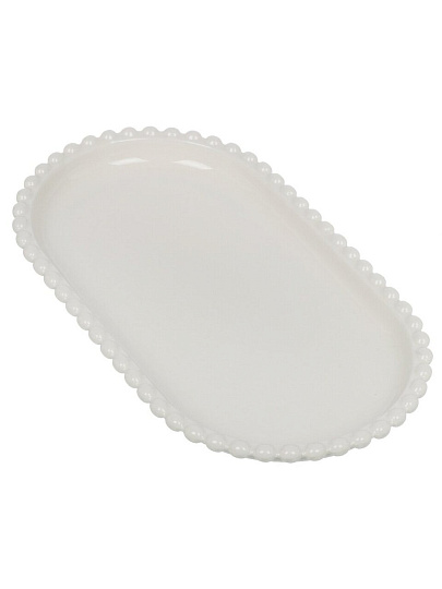Блюдо фарфор, овальное, 14.5х25х2.5 см, Pearl, Lefard, 761-105