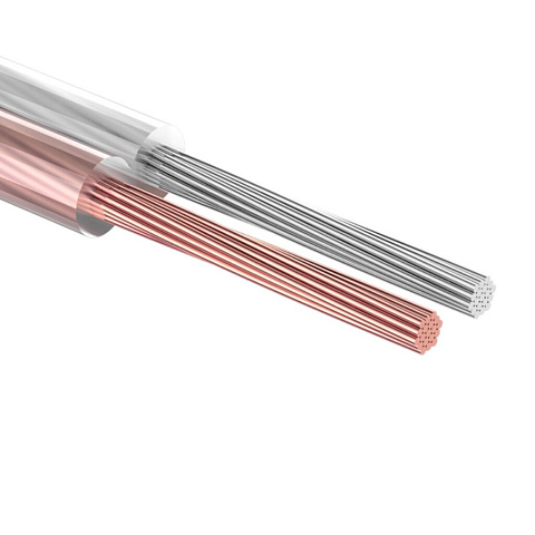 Провод акустический, 2х0.50 мм², 100 м, прозрачный, Rexant, SILICON, 01-6303