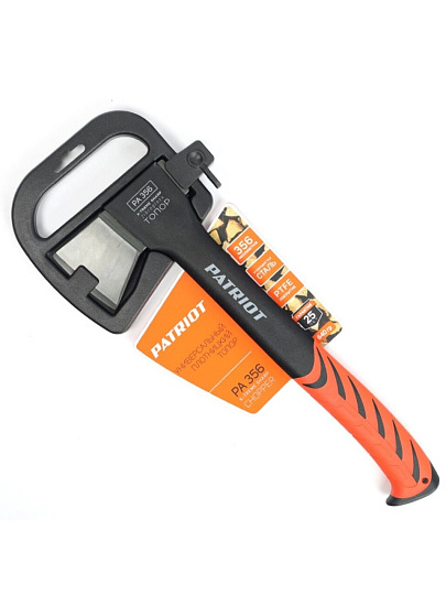 Топор Patriot, Logger X-Treme Sharp PA 356 T7, универсальный плотницкий, рукоятка пластик, обрезиненная, 0.64 кг, с чехлом, 777001300