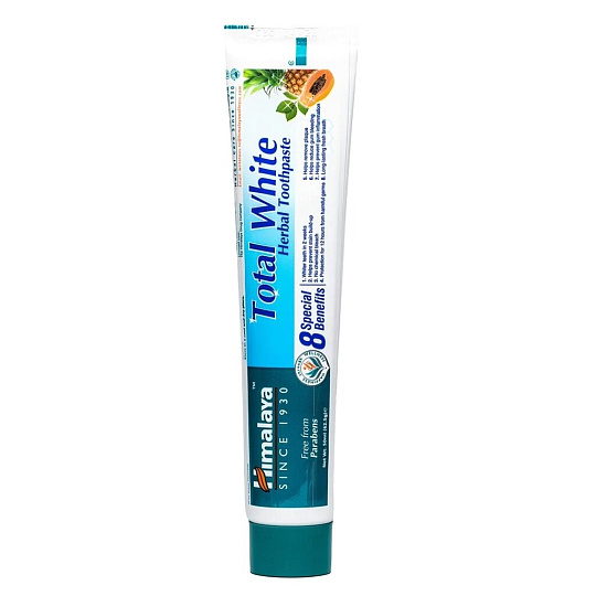 Зубная паста Himalaya, Total White Отбеливающий уход, 50 мл