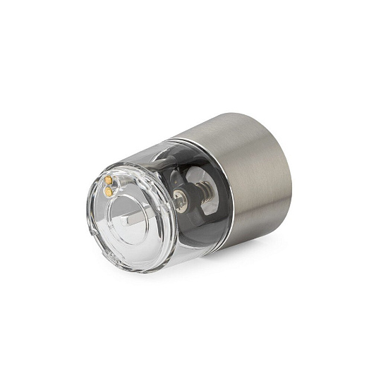 Электрическая мельница нержавеющая сталь, акрил, 22.6 см, измельчение перца-горошка и крупной соли, Lagretti, Manarola, PGВ-01