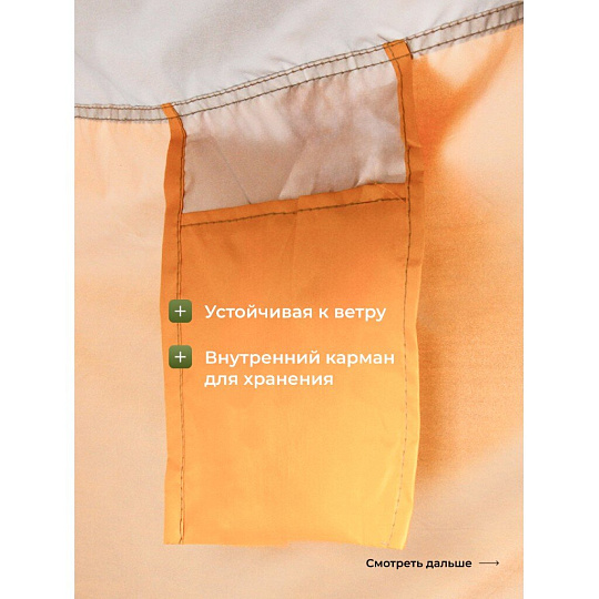 Палатка - кабинка 1-мест, 120х120х190 см, 1 слой, 1 комн, 1 вентиляционное окно, чехол, C070025