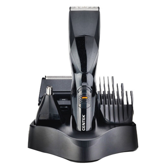 Набор для стрижки Centek, CT-2131 3 в 1, аккумуляторный, 2 Вт, черный, машинка, бритва, триммер