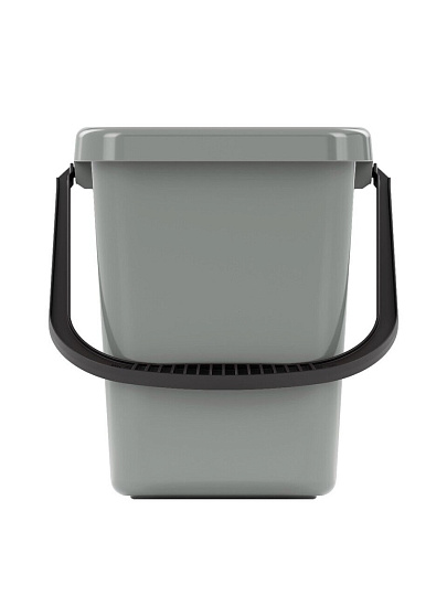 Ведро пластик, 16 л, в ассортименте, хозяйственное, со сливом, прямоугольное, Альтернатива, Эконом, М8587