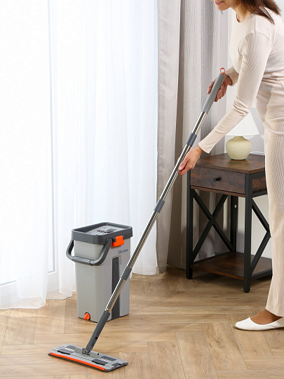 Набор для уборки, ведро и швабра с отжимом, Bclean, A260055