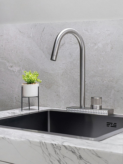 Смеситель для кухни, РМС, с картриджем, SUS130-017F