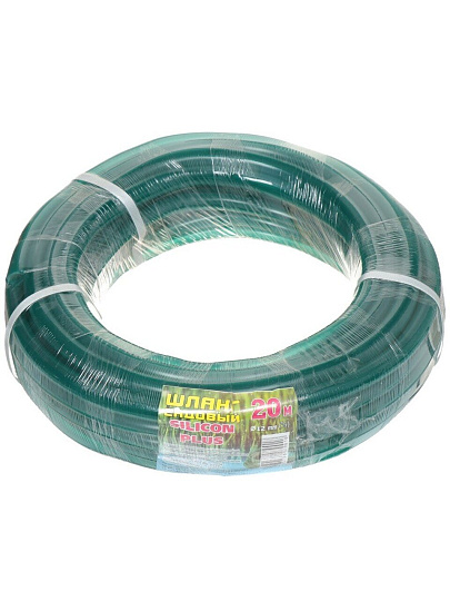 Шланг поливочный, 1/2 '', 12 мм, 3 атм, 20 м, Silicon Plus, силикон, зеленый