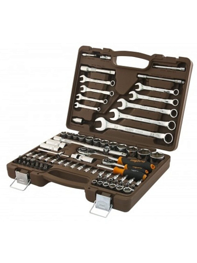 Набор слесарных инструментов Ombra, OMT82S, 1/2", 1/4", кейс, 82 предмета