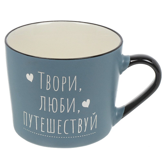 Кружка керамика, 4 шт, 440 мл, Мечты, Daniks, BR404/4658