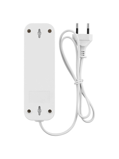Удлинитель 3 гнезда, 1.5 м, без заземления, 10 А, 2300 Вт, белый, TDM Electric, Народный УН3, SQ1303