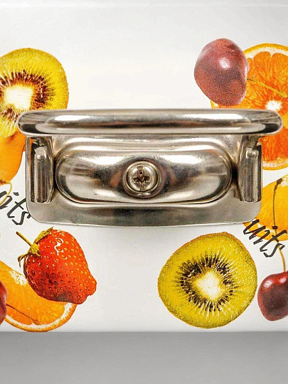 Кастрюля эмалированная сталь, 4 л, крышка стекло, Vitross, Fruits, 1SC205S/1SA225S, индукция