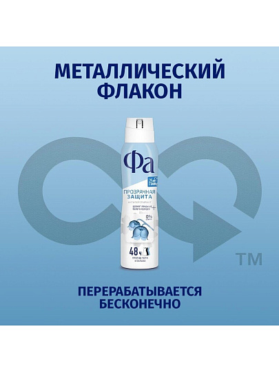 Дезодорант Фа, Прозрачная Защита, для женщин, спрей, 150 мл